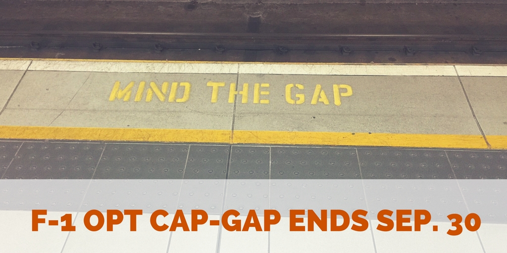 OPT Cap-Gap Valid Until September 30