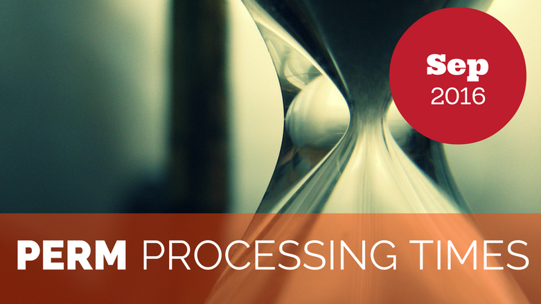 PERM Processing Times September 2016