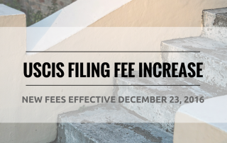 new USCIS filing fee increase December 23 2016