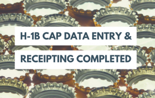 H-1B cap data entry completed