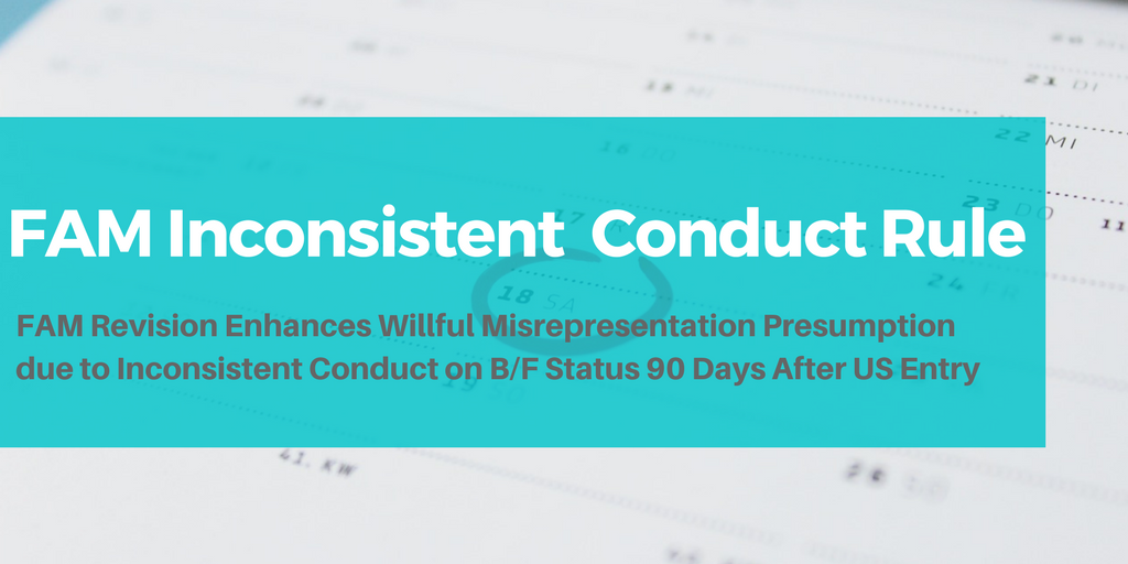 Nonimmigrant Status 30 60 Day Rule Amended To Impose Stricter Requirements For Inconsistent Conduct Capitol Immigration Law Group Pllc