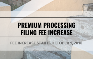 Premium Processing Filing Fee Increase Sep 2018