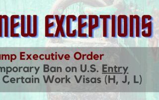 Exceptions to Trump Work Visa Ban