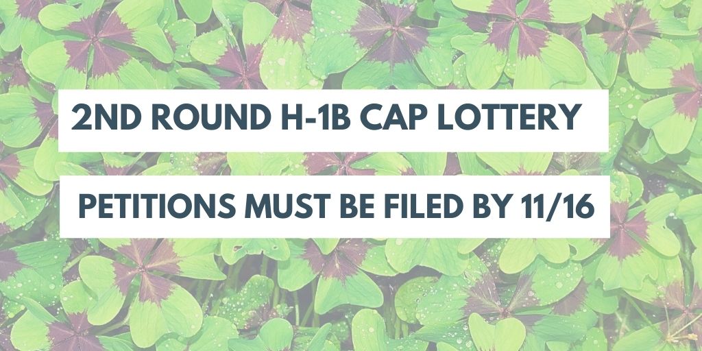 Second Round H-1B Cap Lottery Completed
