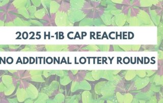 2025 (FY2026) H-1B Cap Reached No Additional Lottery Rounds