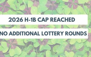 2026 (FY2027) H-1B Cap Reached No Additional Lottery Rounds